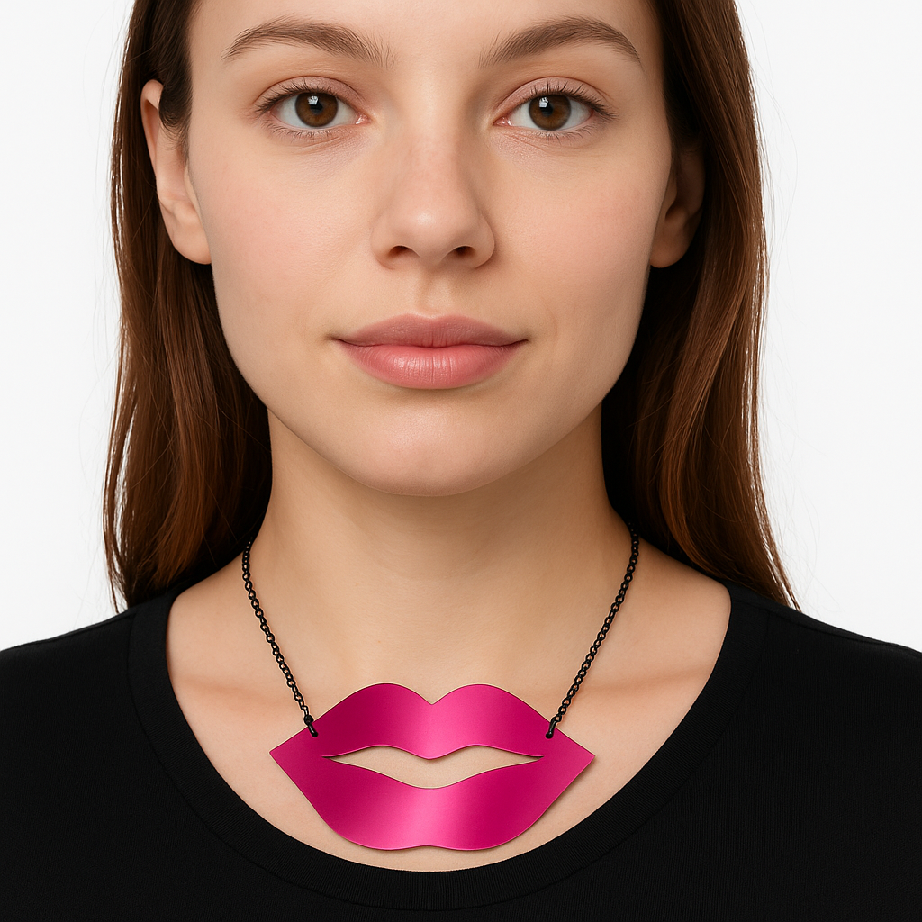 Valentine's Day Lip Necklace Choker
