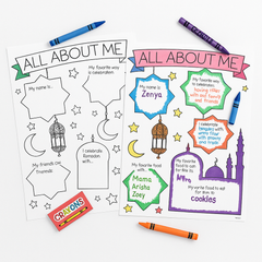 "All About Me" Ramadan Coloring Activity Sheets - 10 Pages