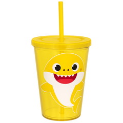 Baby Shark 18oz Reusable Tumbler with Straw