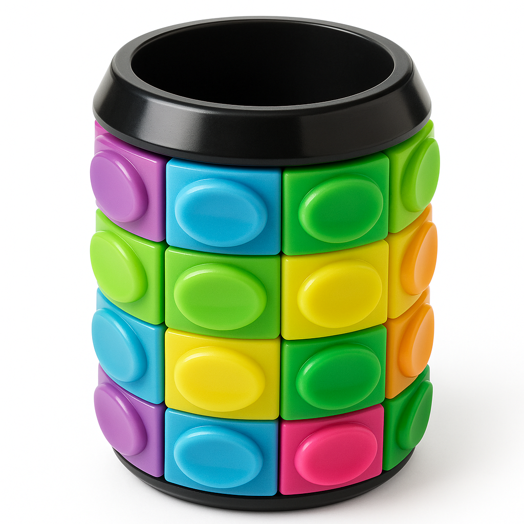 Colorful Mini Cylinder Puzzle Game