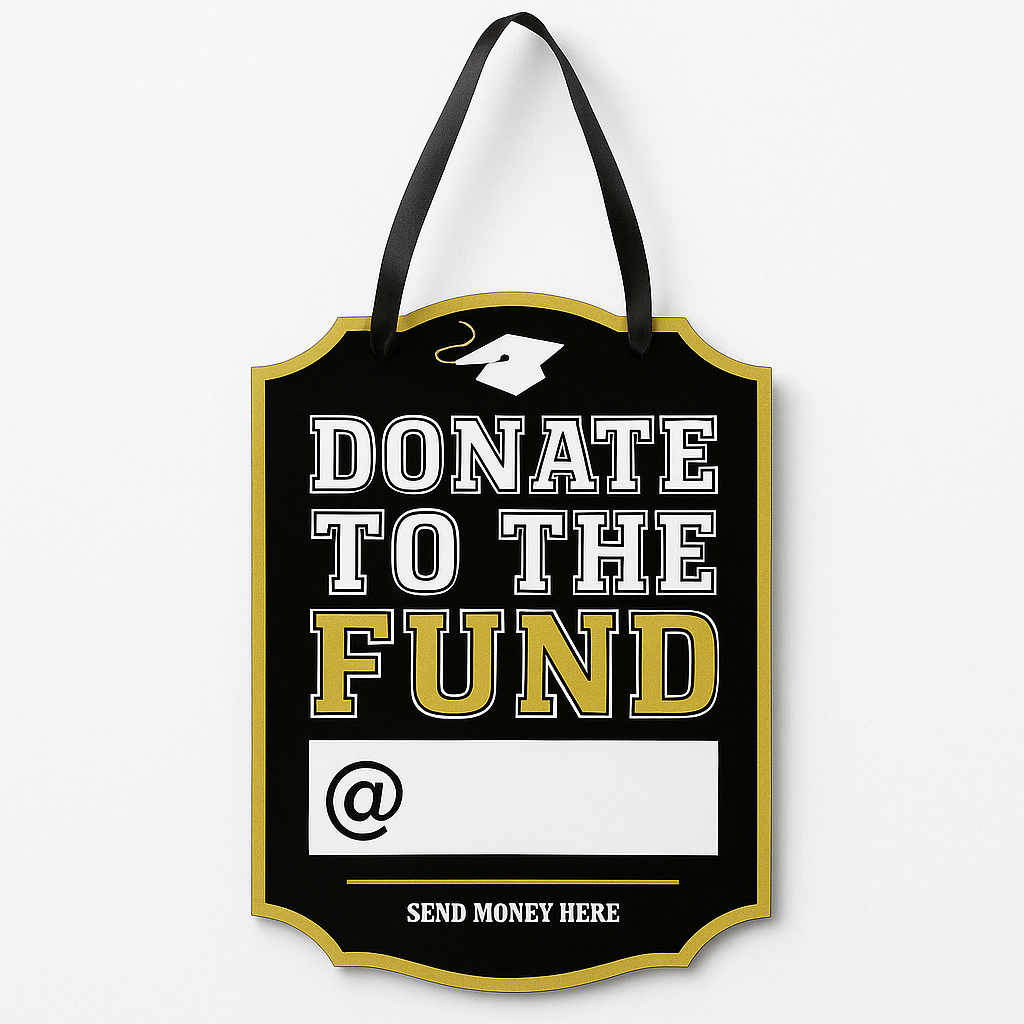 Graduation Celebration Easel Back Hanging Sign