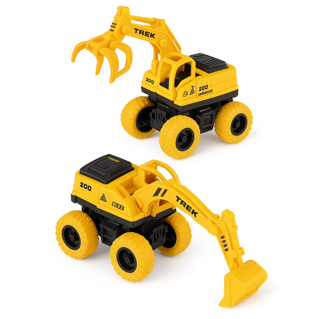 Construction Vehicle Yellow Toys Set