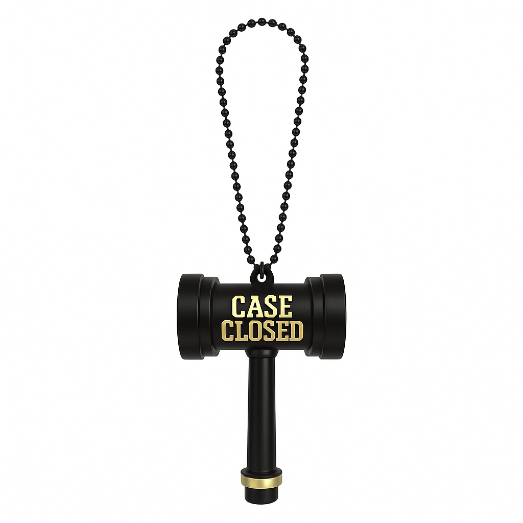 "Case Closed" Law School Graduation Necklace