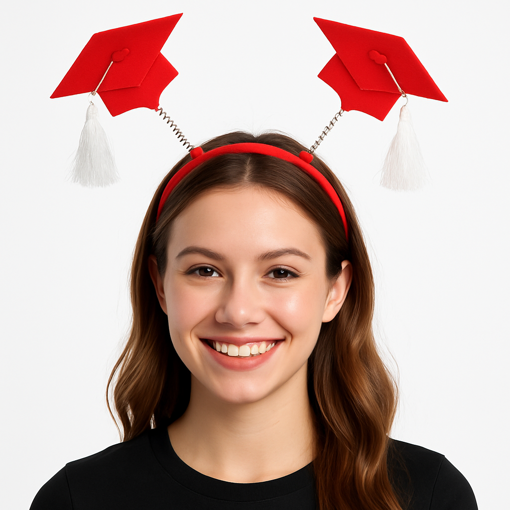 Red Graduation Headbopper Headband