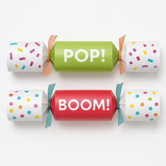 Colorful Confetti Party Crackers, 8-Pack