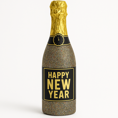 Festive New Year's Eve Champagne Bottle Confetti Popper