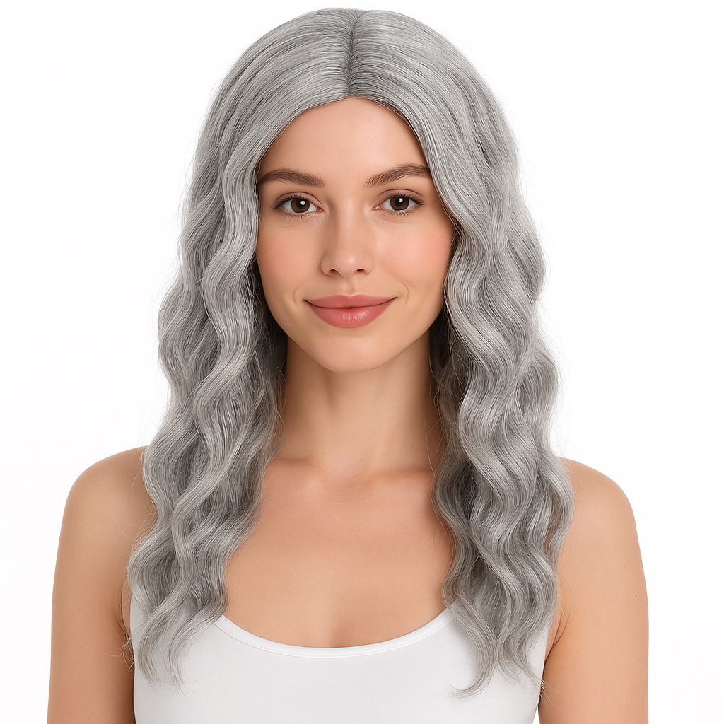 Silver Body Wave Wig - Chic Costume Accessory
