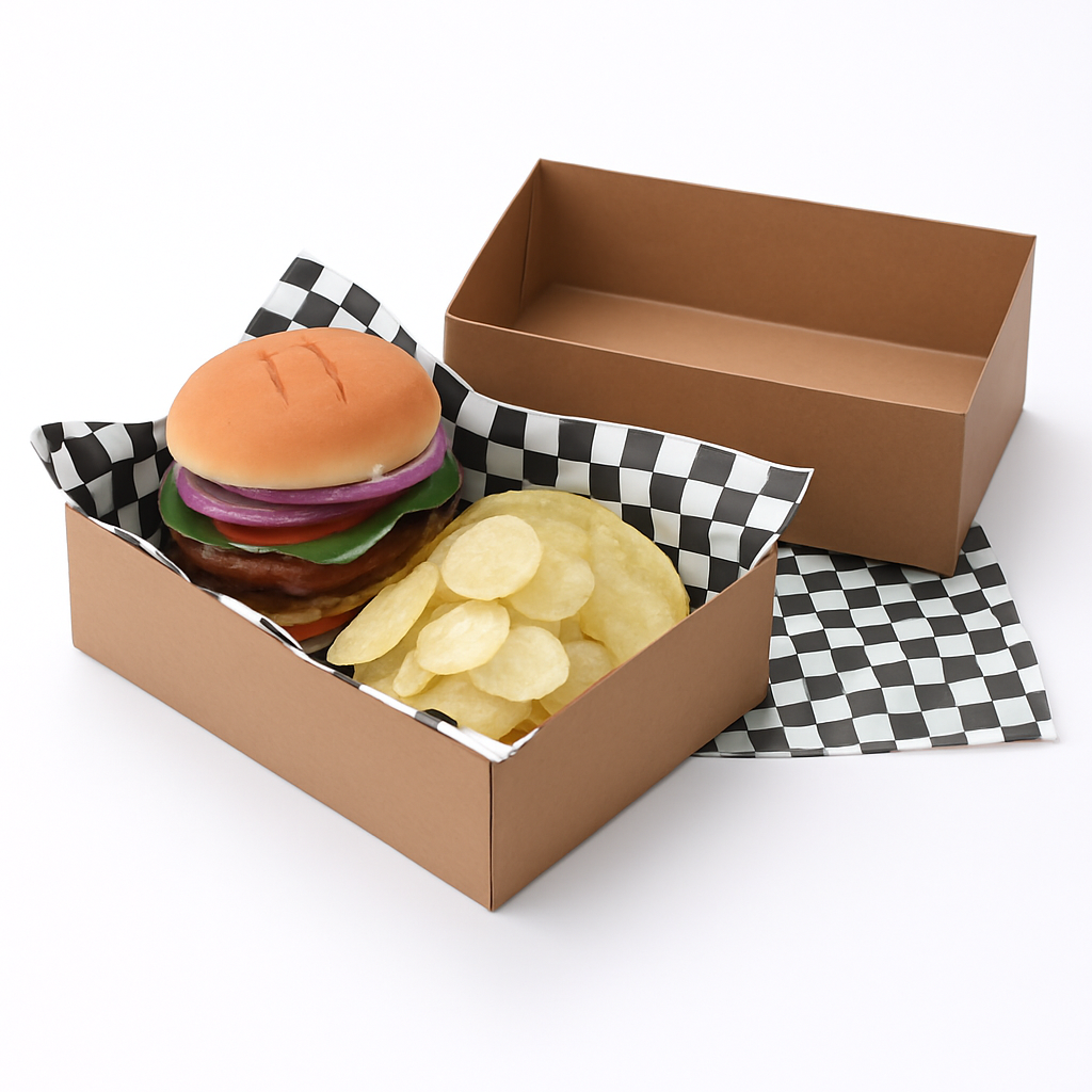 Summer-Ready Assorted Paper Food Trays with Decorative Prints