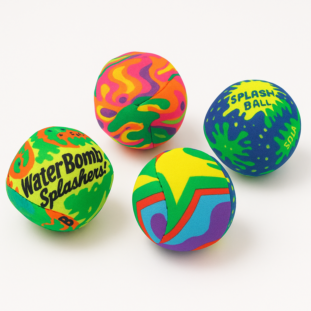 Vibrant Summer Splash Balls - 24 Pack