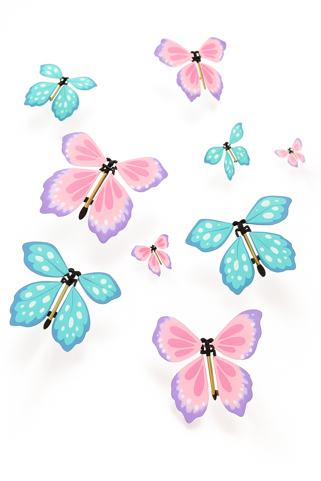 Colorful Butterfly Flapping Flyer Multipack