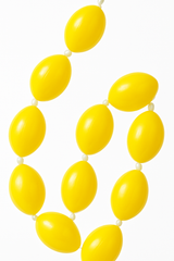 Black Metallic Bead Necklace, 30-Inch, 8-Pack