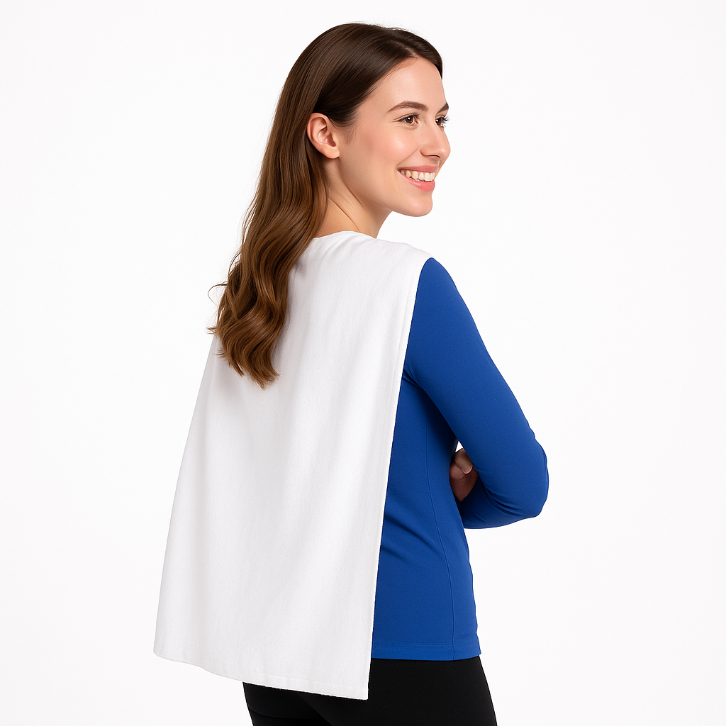 White Superhero Cape Costume Accessory - One Size Fits All