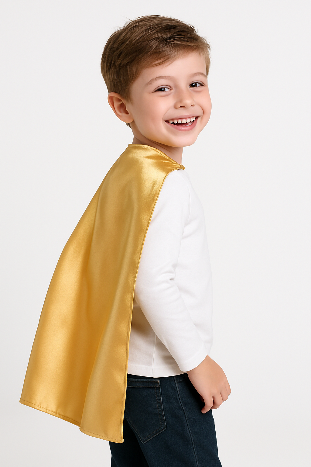 Gold Superhero Cape Costume Accessory