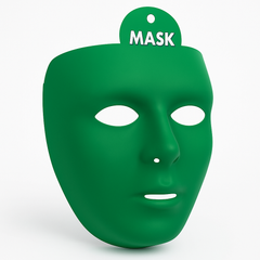 Festive Green Full Face Mask for Team Spirit & Costume Events