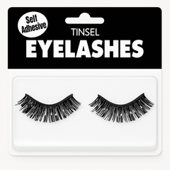Black Tinsel Self-Adhesive False Eyelashes