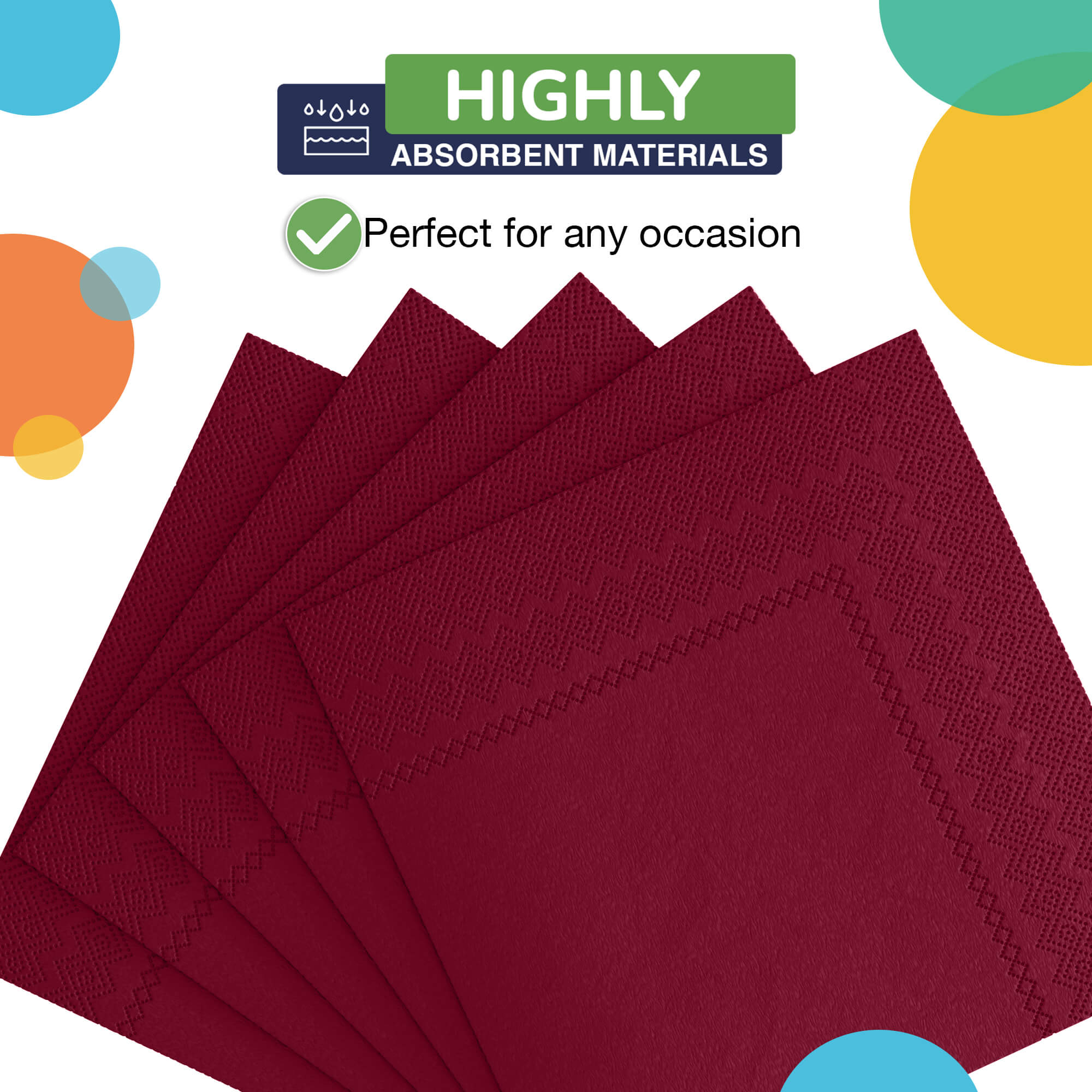 Burgundy Luncheon Napkins | 1800 Count