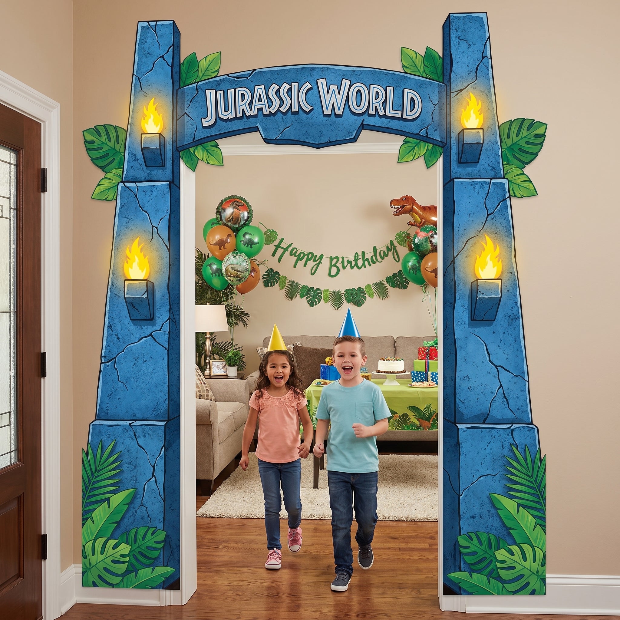 Jurassic World Deluxe Doorway Curtain Decoration