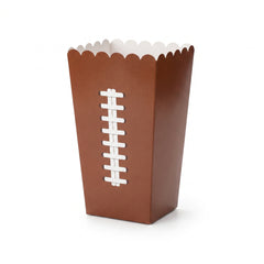 Large Football Popcorn Snack Boxes, 8-Pack