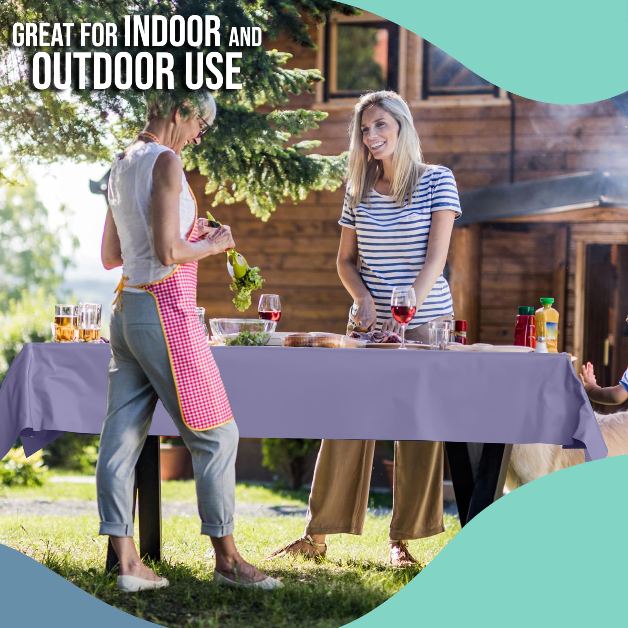 40 In. x 100 Ft. Lavender Table Roll | Case of 6