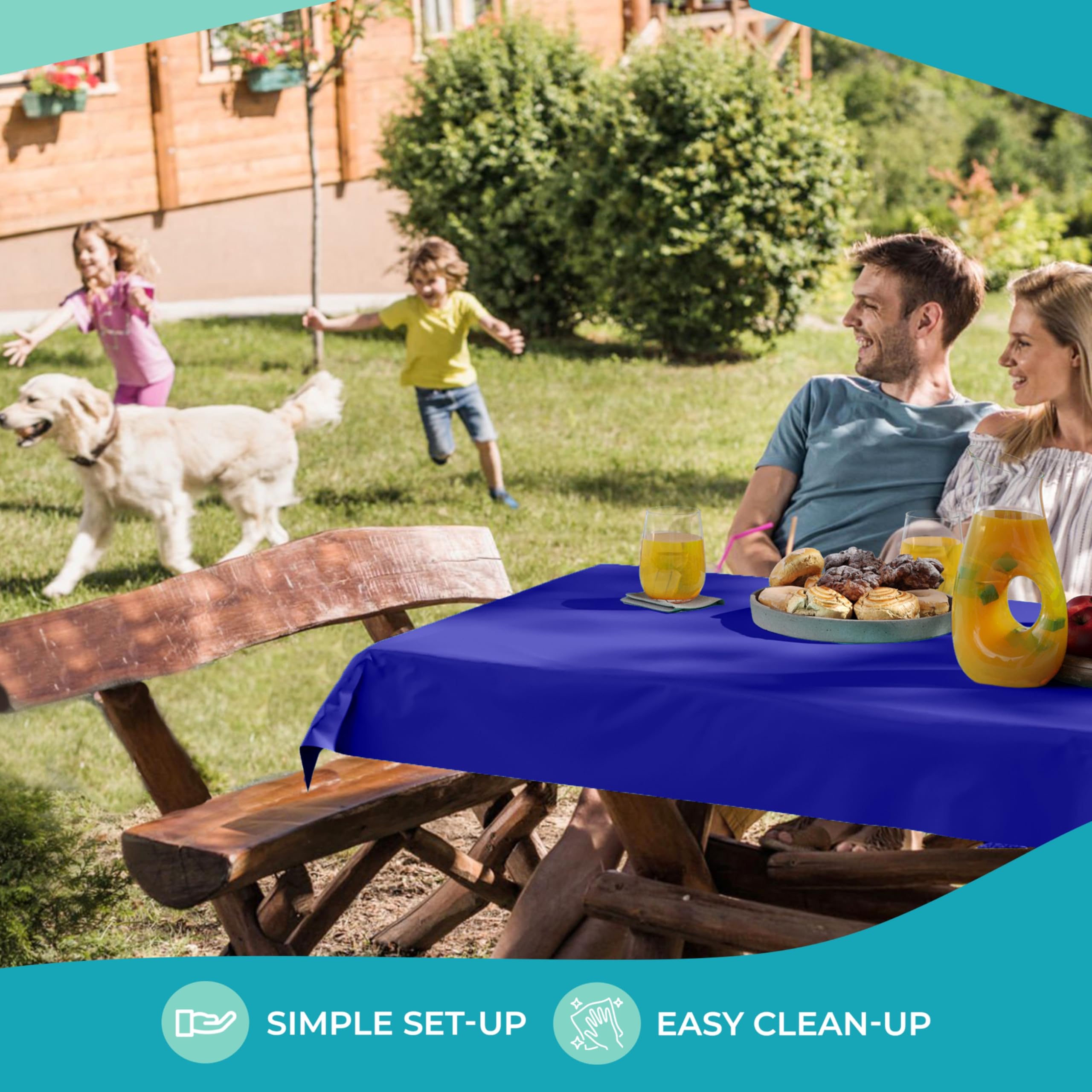 40 In. x 100 Ft. Navy Blue Table Roll | Case of 6