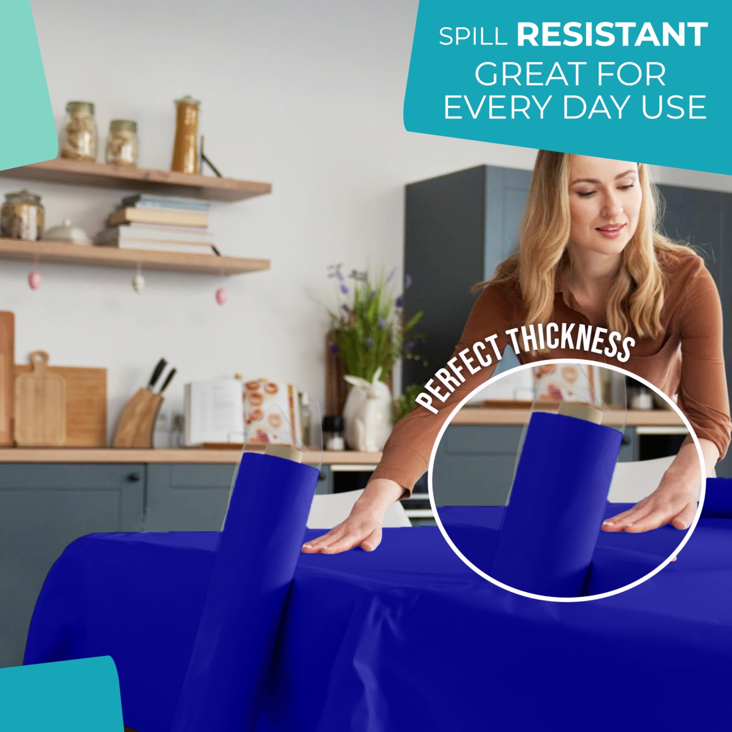 40 In. x 100 Ft. Navy Blue Table Roll | Case of 6