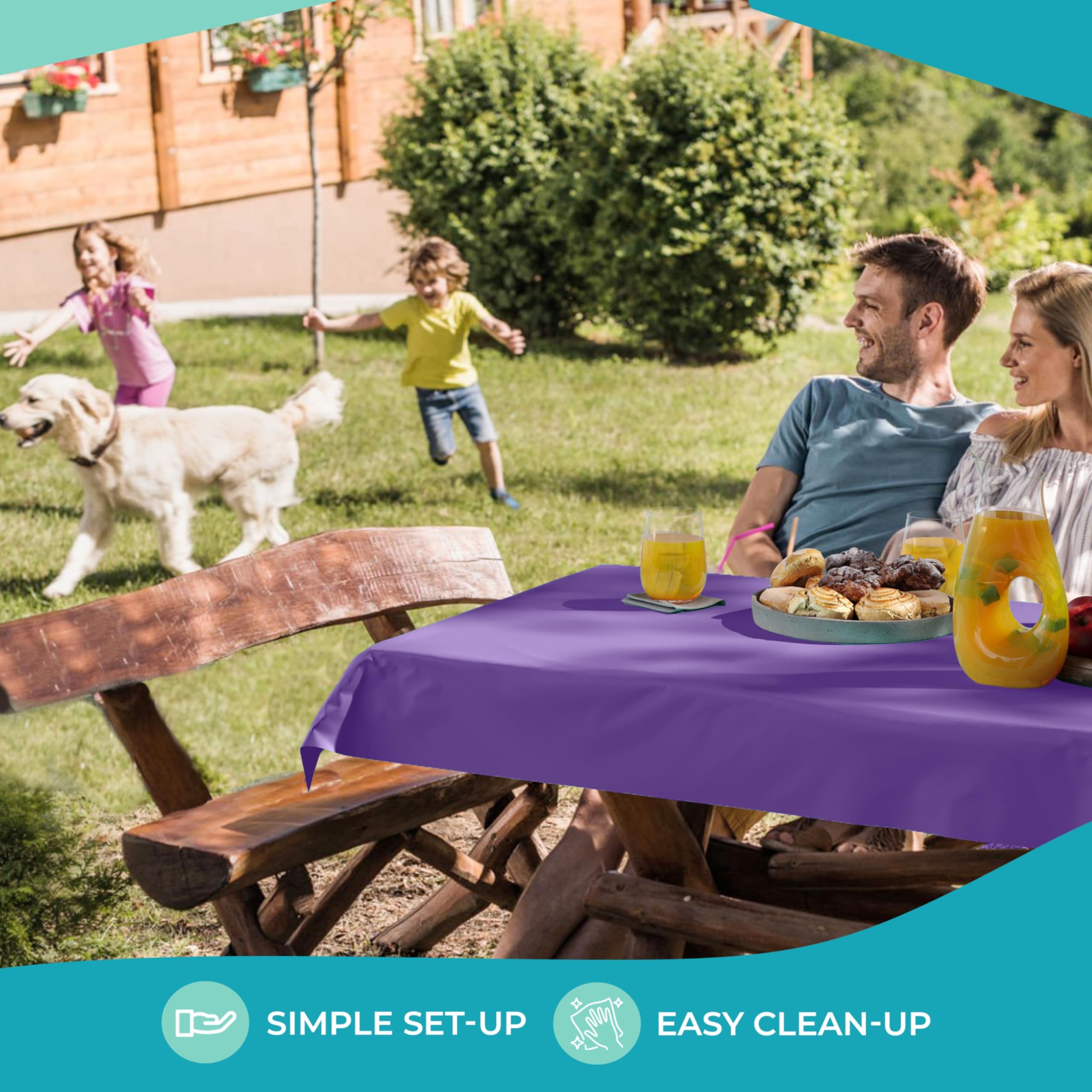 40 In. x 300 Ft. Premium Purple Table Roll