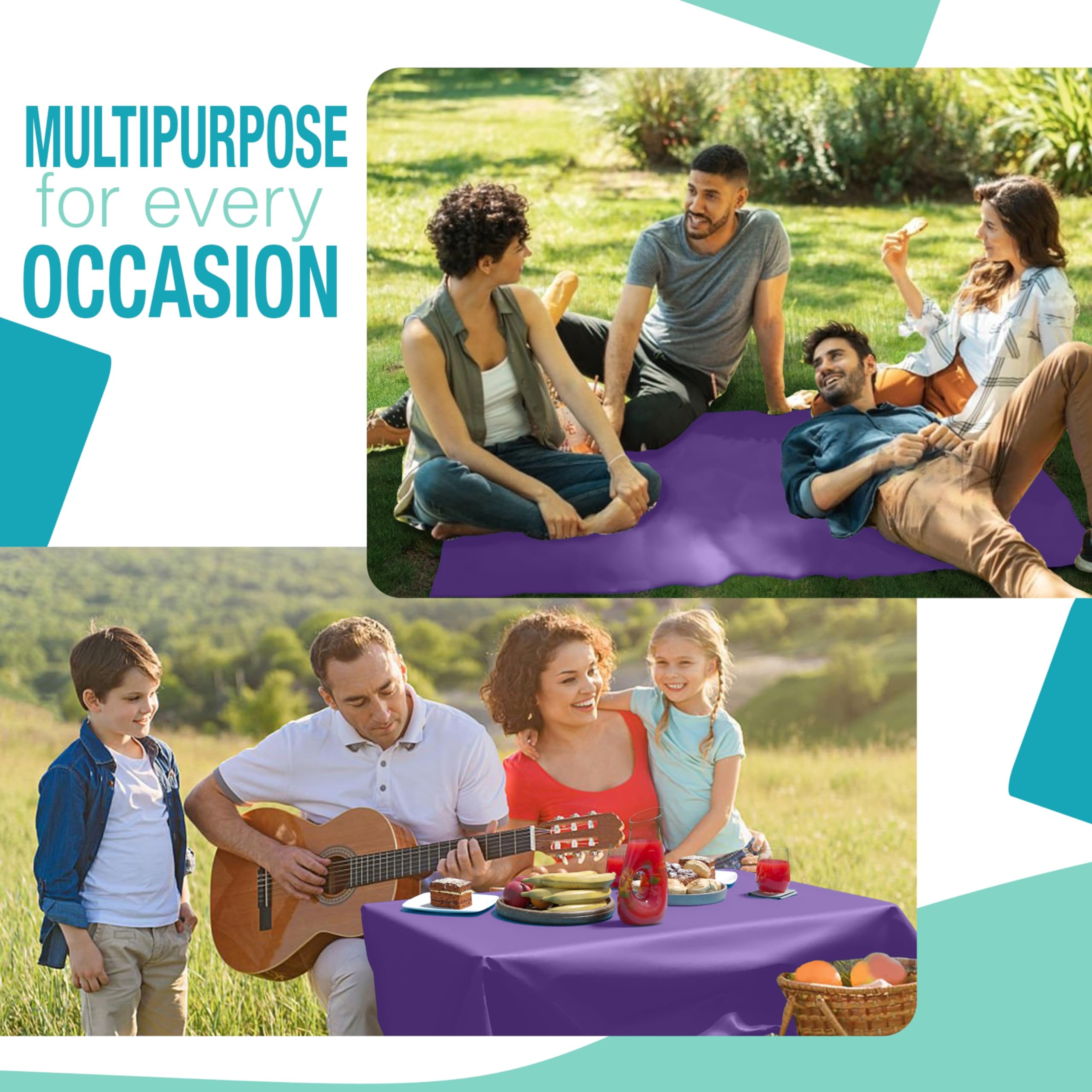 Little Gym - 40 In. x 300 Ft. Premium Purple Table Roll