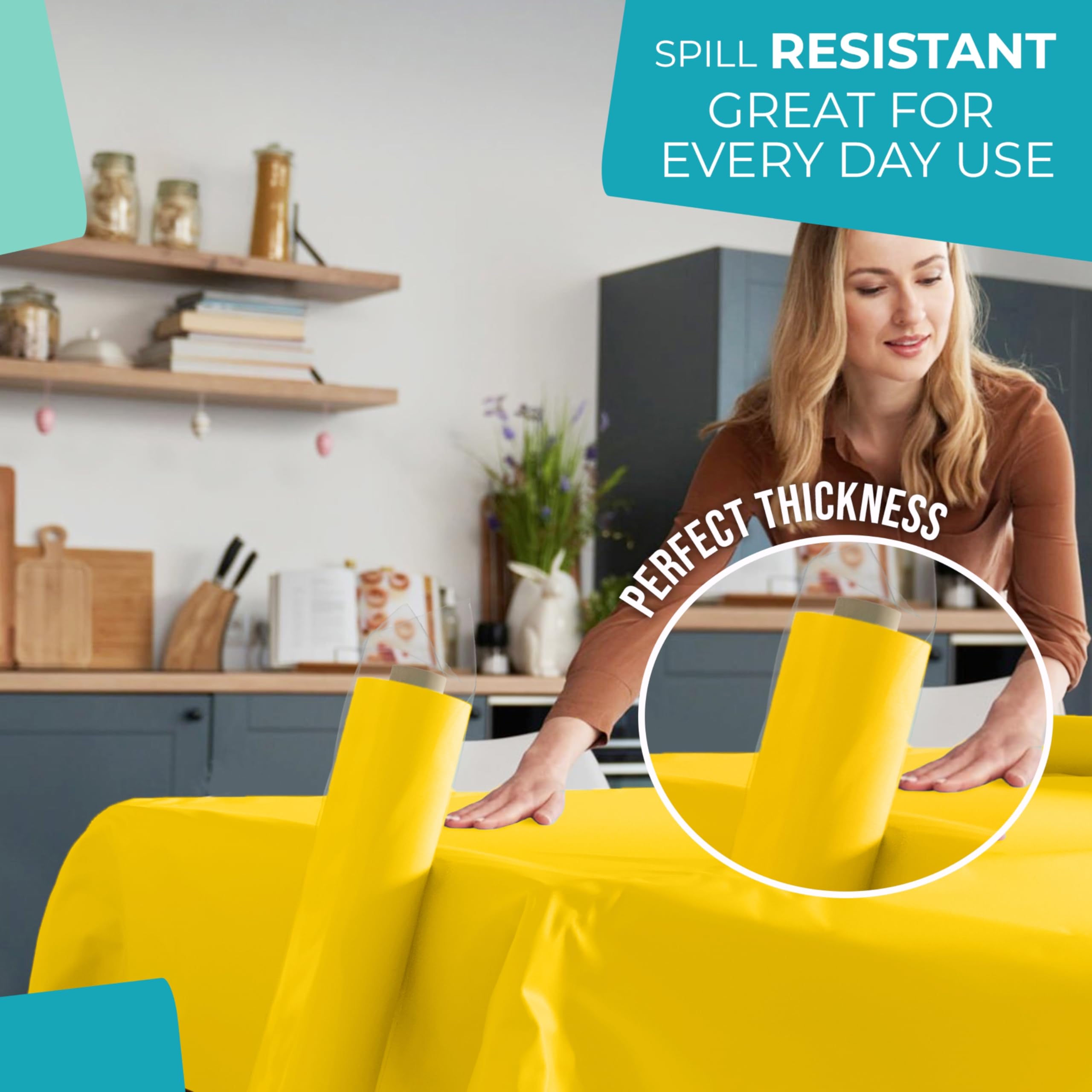 40 In. x 100 Ft. Yellow Table Roll | Case of 6