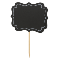 Customizable Chalkboard Label Picks - 24 Pack