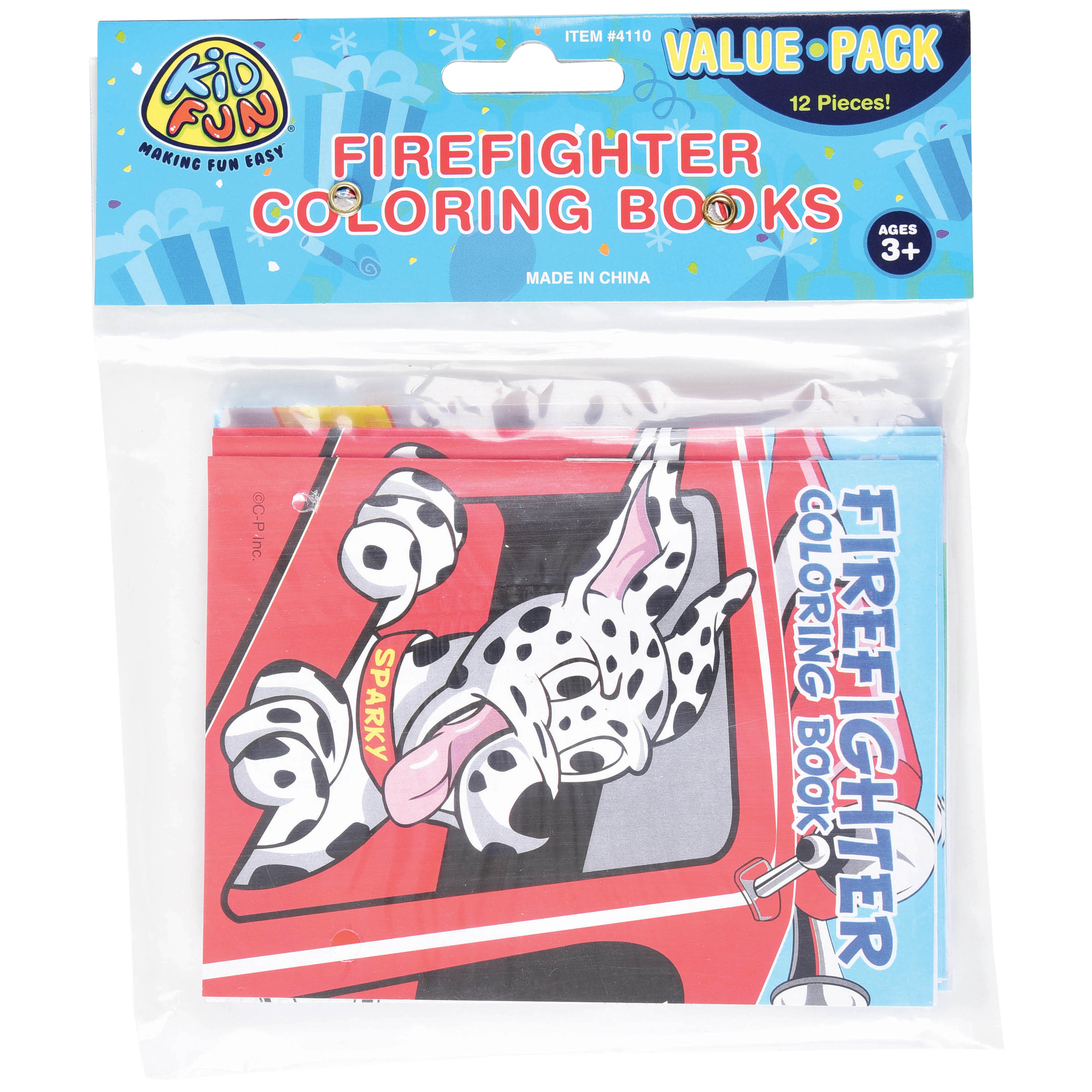 Firefighter Coloring Books - 12 Count