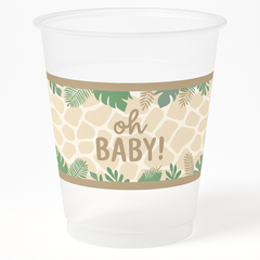 Jungle Safari Baby Shower Plastic Cups - 16oz