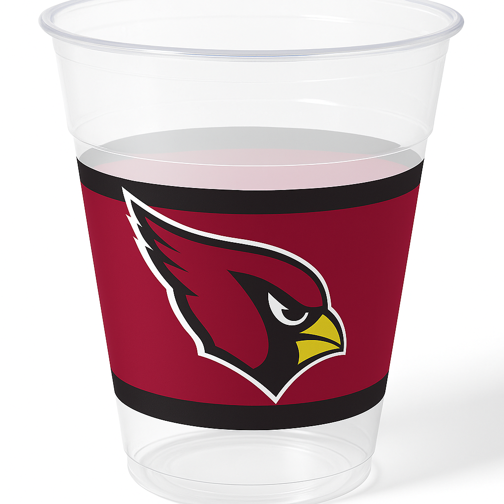 Arizona Cardinals 16oz Plastic Cups - 25ct