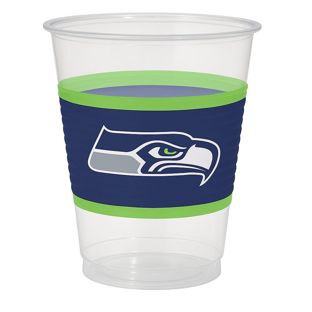 Seattle Seahawks 16oz Plastic Cups - 25 Pack