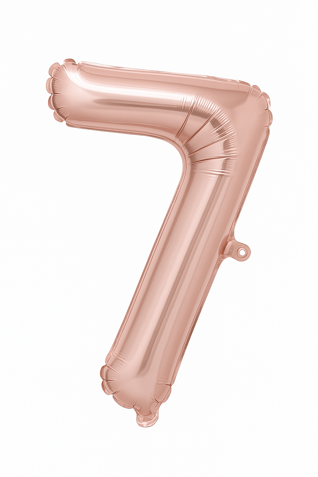 Rose Gold Script Number 7 Foil Balloon - 8-Inch, Air-Filled