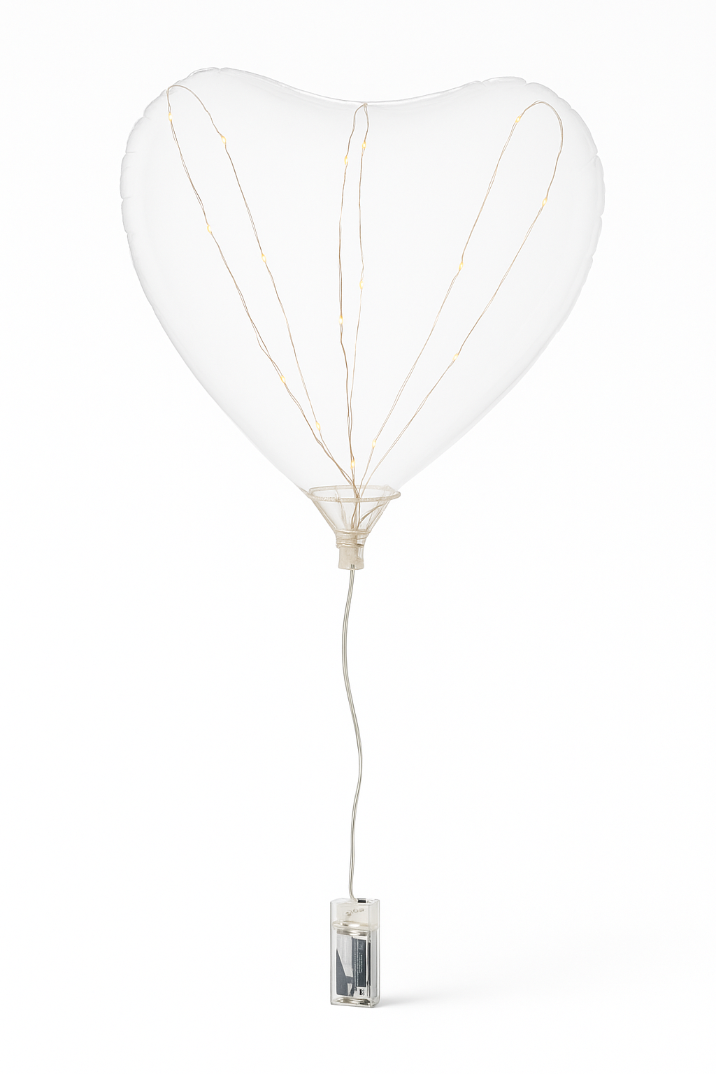 Clearz LED Heart Shaped Balloon