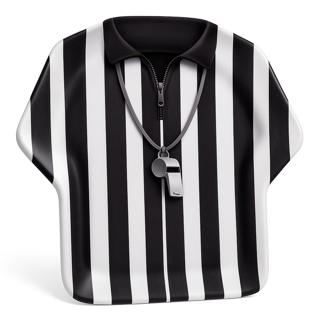 Referee Shirt Melamine Platter