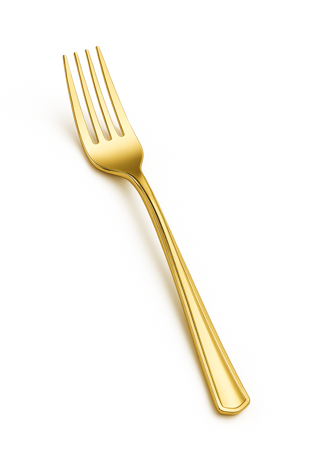 Premium Gold Metallic Fork - Elegant Disposable Cutlery