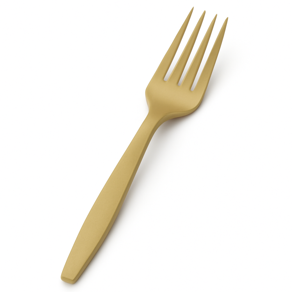 Elegant Gold Plastic Forks - 16ct