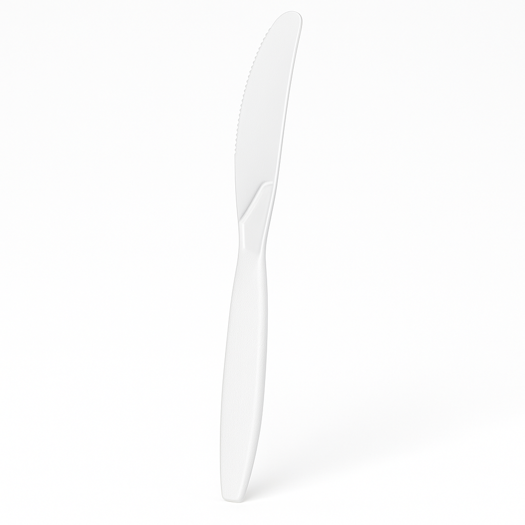 Classic White Plastic Knives - 16ct