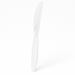 Classic White Plastic Knives - 16ct