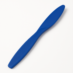 Royal Blue Plastic Knives - 16 Count