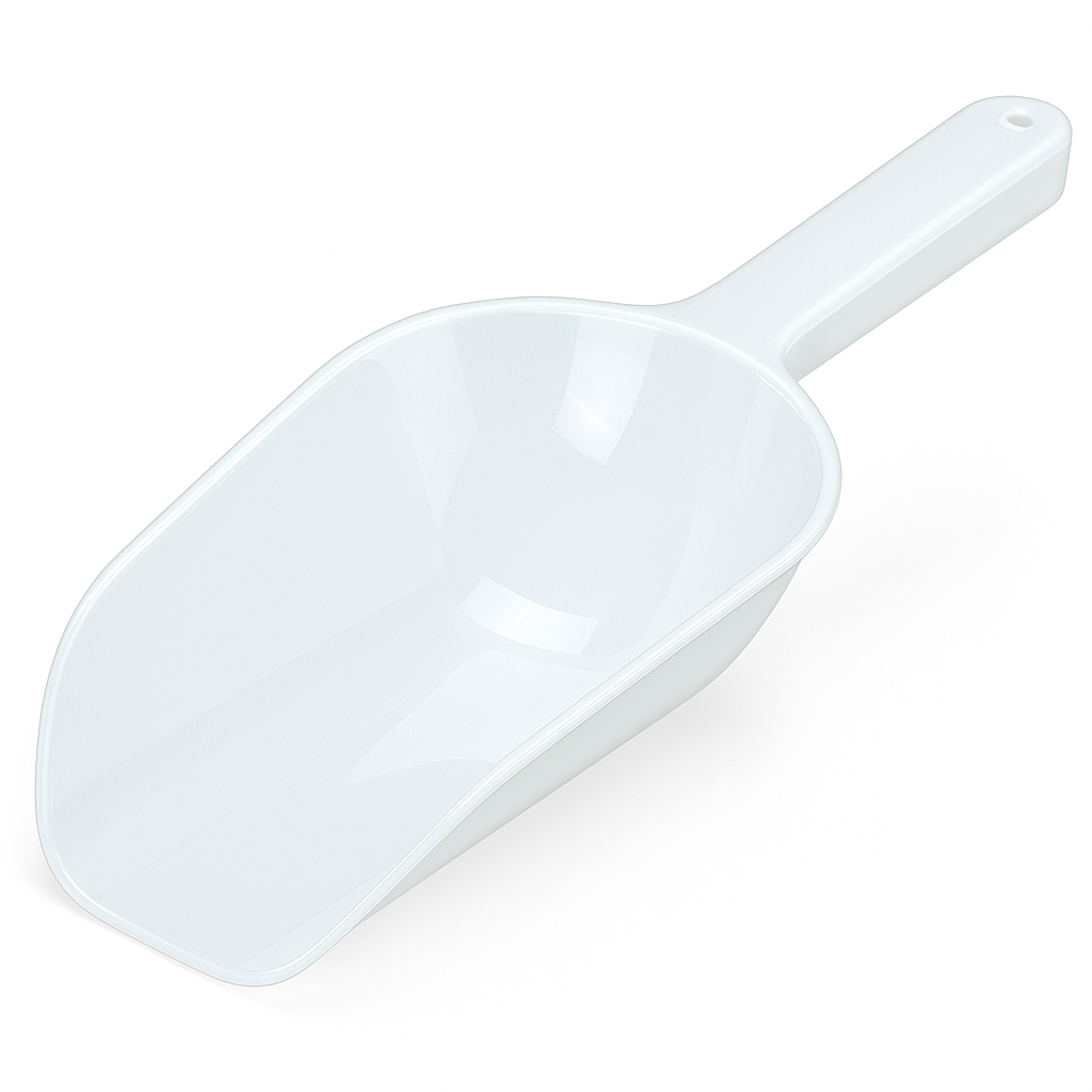 Clear 9-Inch Plastic Ice Scoop