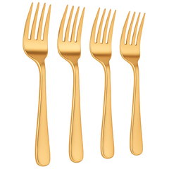 Gold Plastic Serving Forks - 9.75" (Pack)