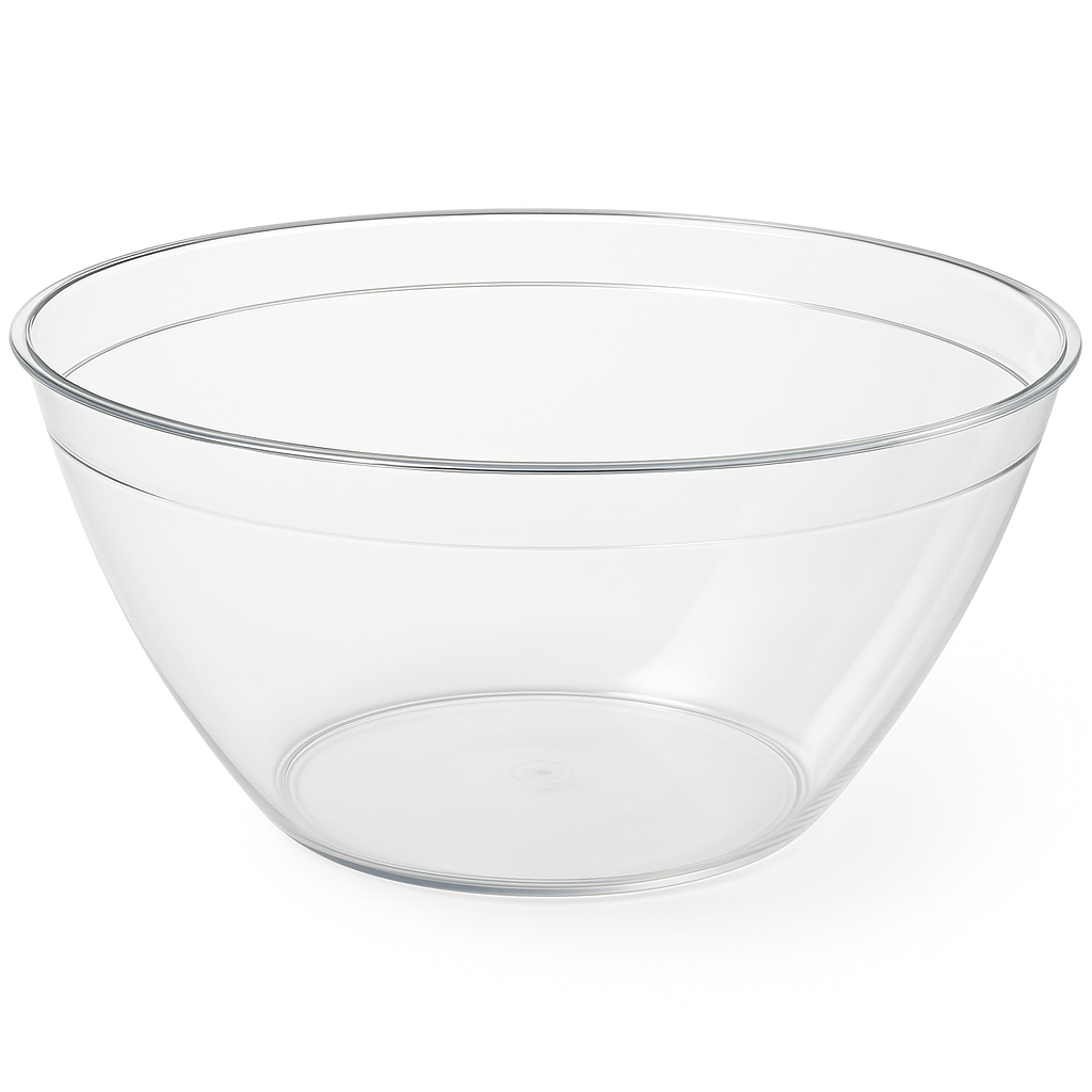 Clear 10-Quart Plastic Serving Bowl for All Occasions