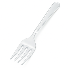 Clear Plastic Serving Forks - 9.75"