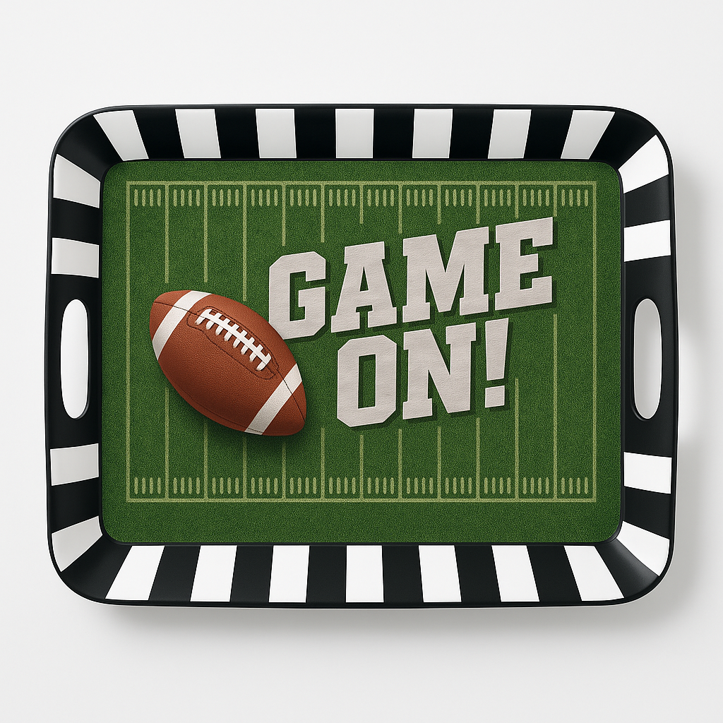 Large Football Serving Tray