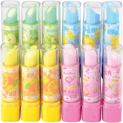 Lipstick Shaped Erasers - 12 Count