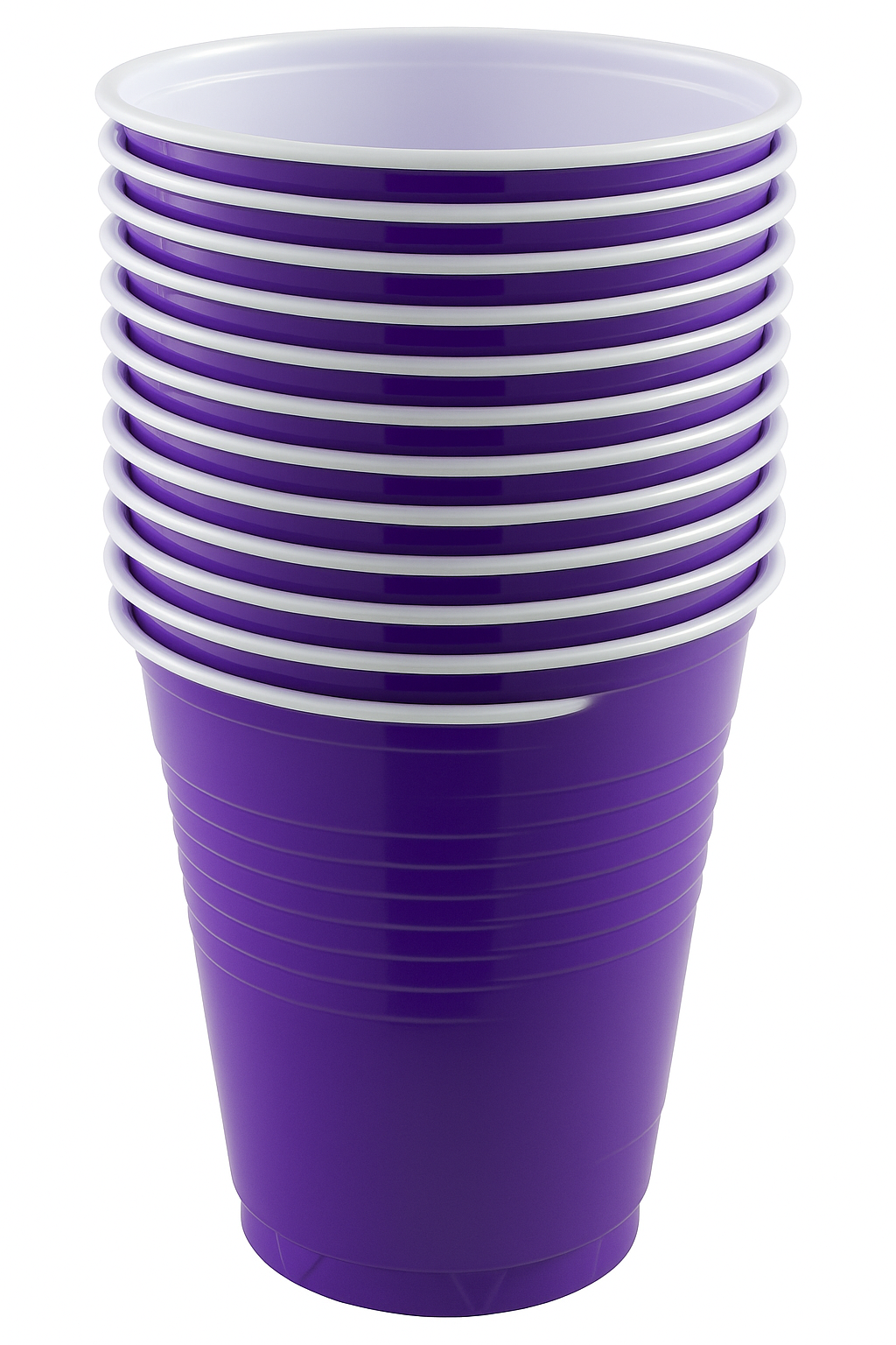 Vibrant Purple 18oz Plastic Party Cups - 50 Pack