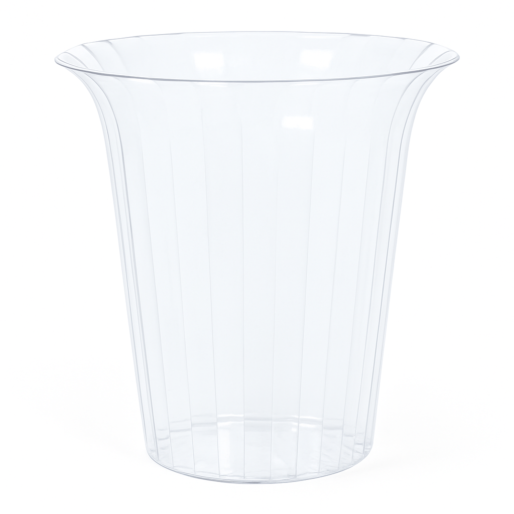 Clear Flared Plastic Cylinder Candy Buffet Container - 40 oz