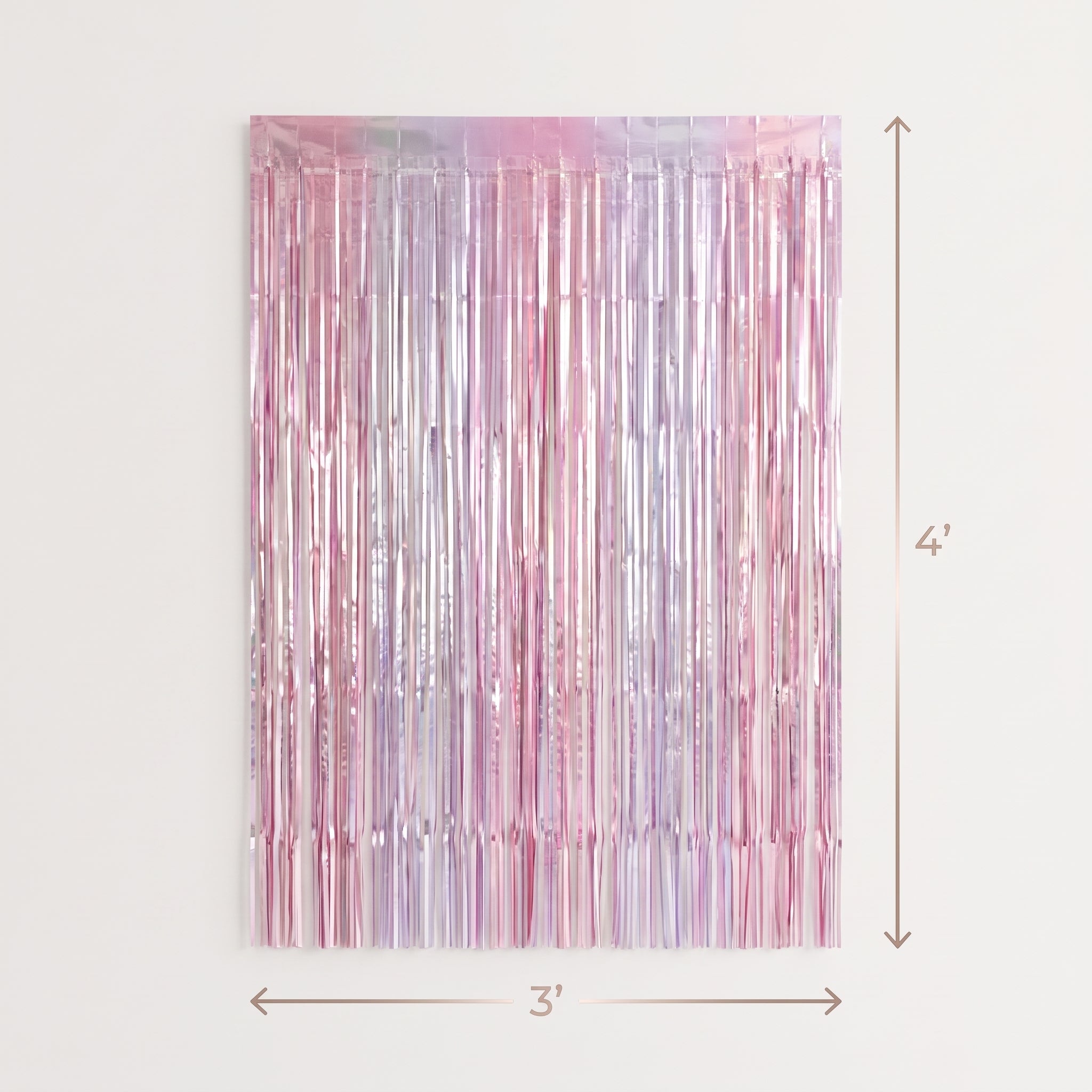 Iridescent Luminous Pastel Fringe Backdrop Kit